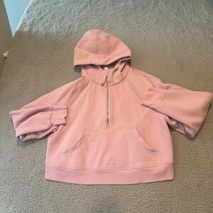 lululemon Scuba Oversized Half-Zip Hoodie,Pink Peony,Size M/L